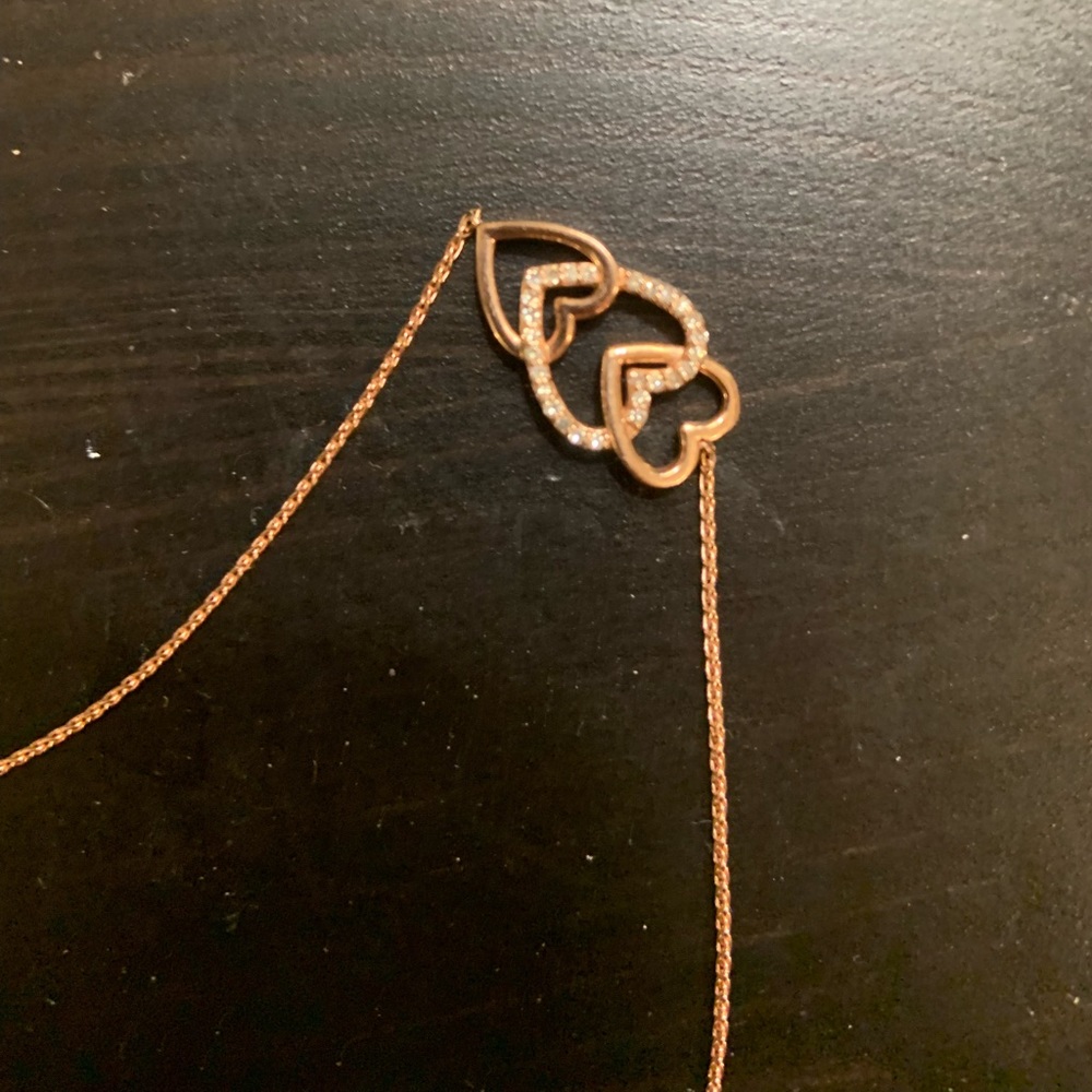 Macy’s 14kt Rose gold & Diamond Bolo Bracelet